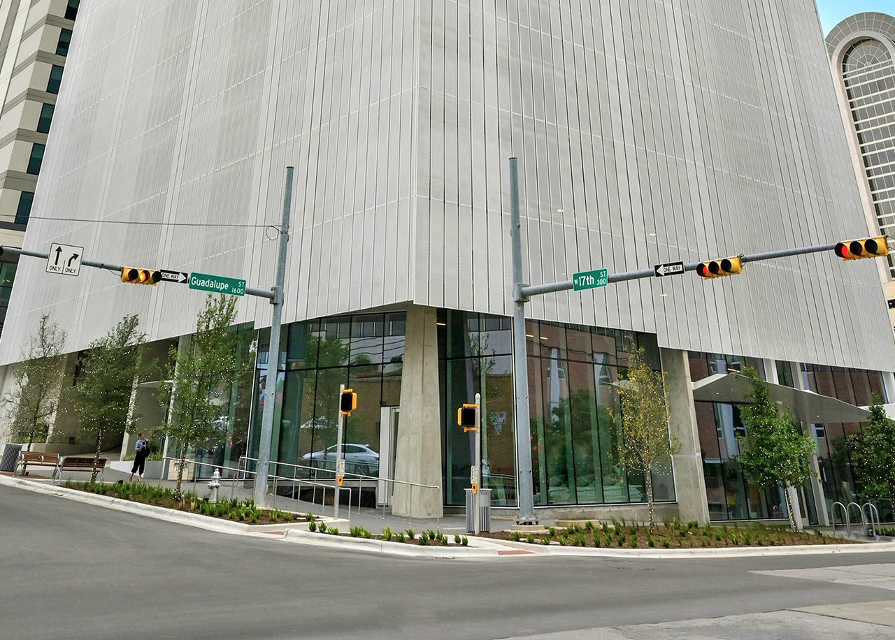 The Linden Residences Austin Texas Condo Tower Lobby NW Corner Exterior
