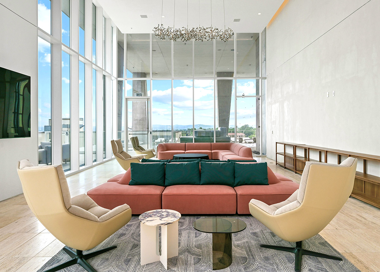 The Linden Residences Austin Texas Condo Tower Next Owners Lounge Interior Amenities