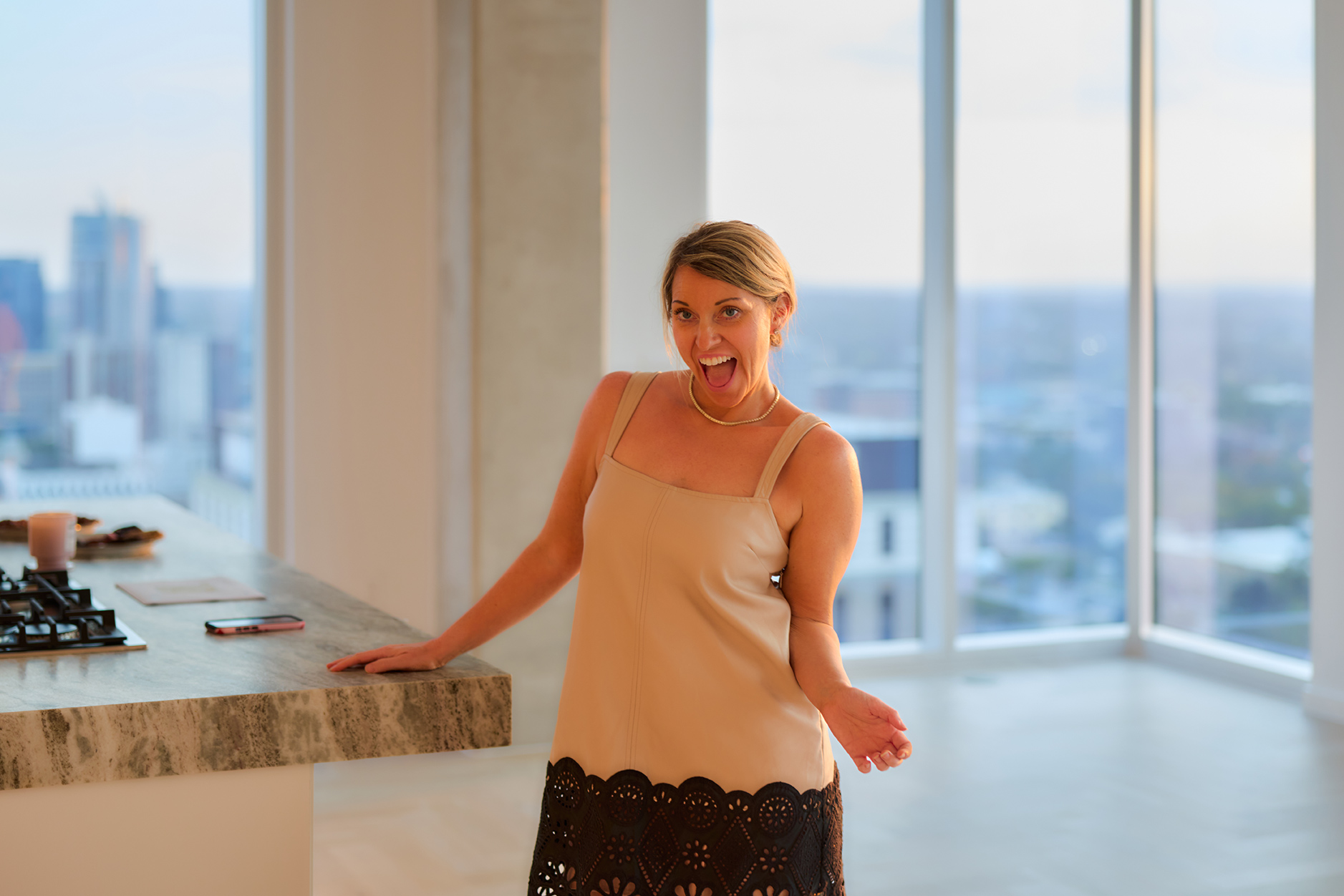 Person Attending the Golden Hour at The Linden Residences Event