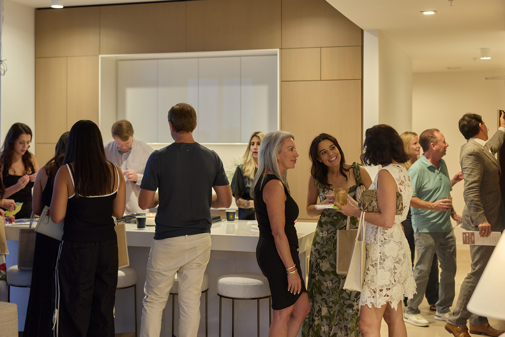 People Attending the Golden Hour at The Linden Residences Event